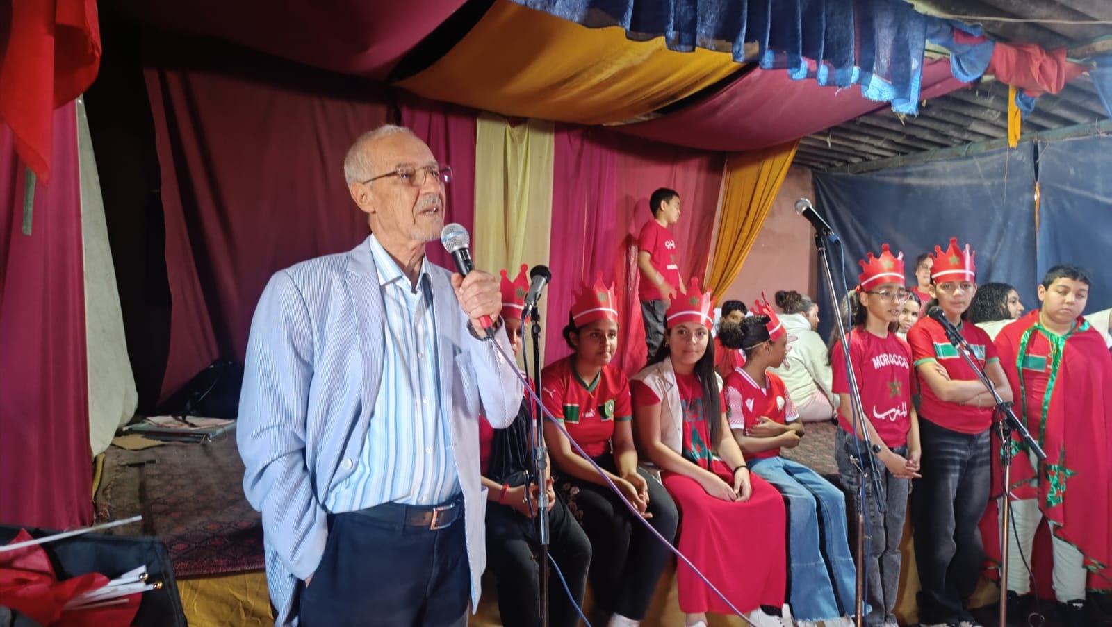 حفل المسيرة الخضراء..ثانوية الفرح فرحة بالقرار التاريخي وتلاميذتها يغنون "نموت على بلادي وواليدية"